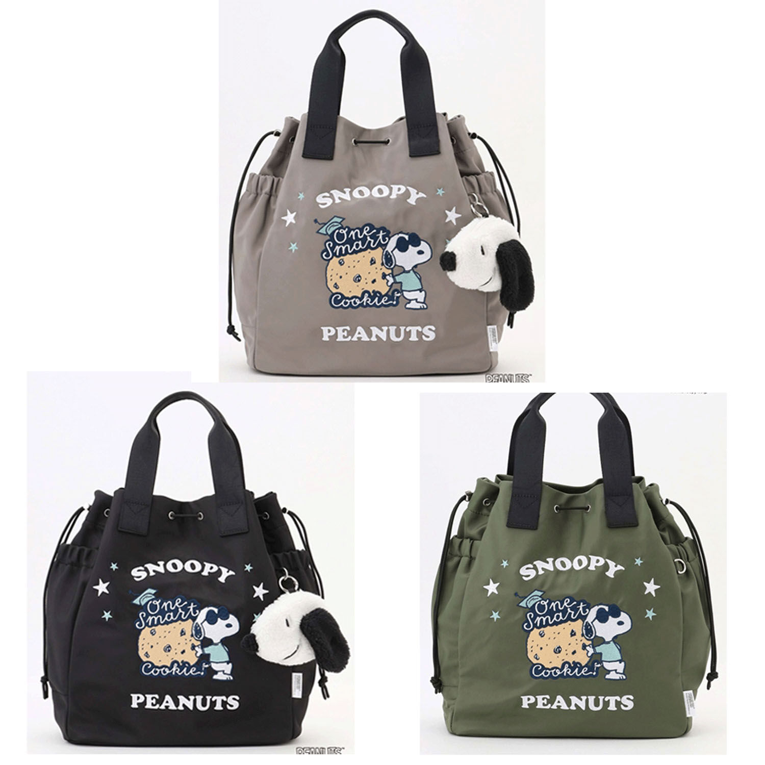 Y’SACCS × SNOOPY 2WAY抽繩束口包
